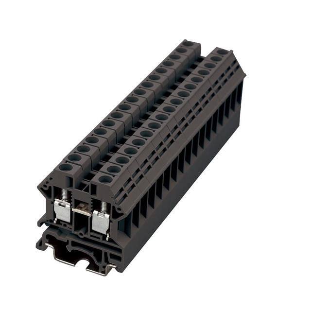 DK6N-BK RAIL TERM BLK FEED THRU 8-20AWG