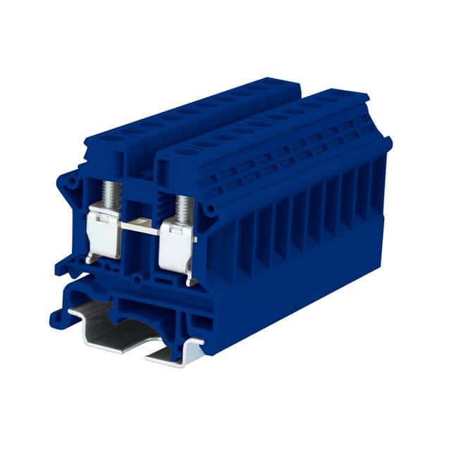 DK6N-BL RAIL TERM BLK FEED THRU 8-20AWG