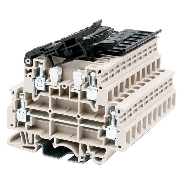 DKK4-TF(5X20) RAIL TERM BLK DISCONN 10-22AWG