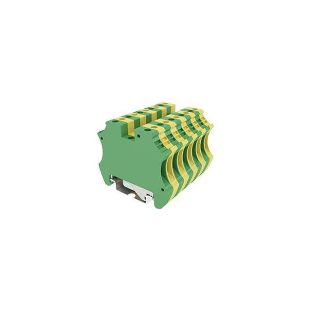 DK2.5-PE RAIL TERM BLK GROUND, 12-26AWG