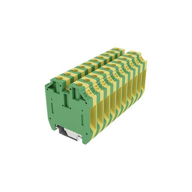 DK16-PE RAIL TERM BLK GROUND, 6-14AWG
