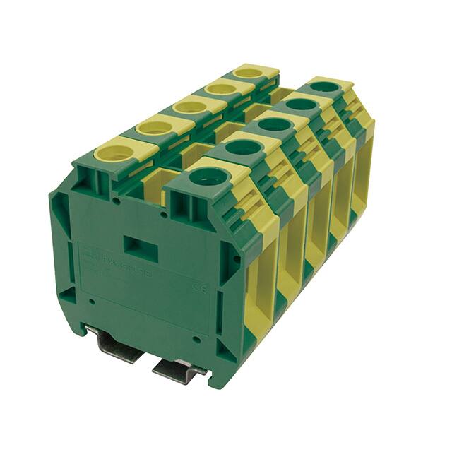 DK35H-PE RAIL TERM BLK GROUND, 12-3AWG