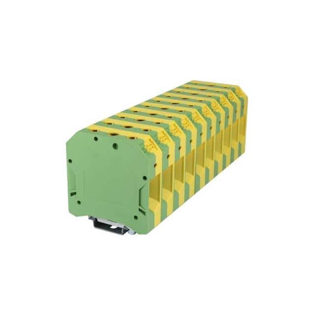 DK50-PE RAIL TERM BLK GROUND, 1/0-6AWG