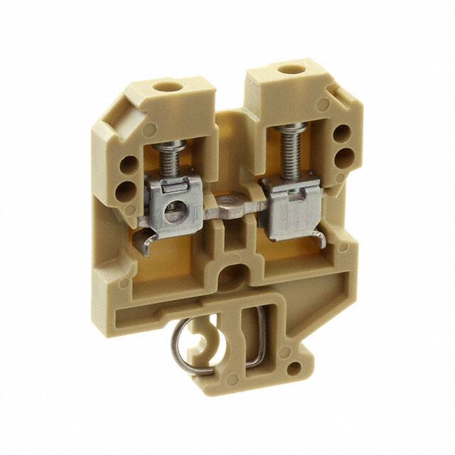 1716240000 CONN TERM BLK FEED THROUGH BEIGE