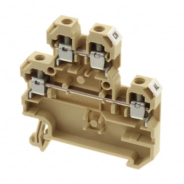 1284160000 CONN TERM BLK FEED THROUGH BEIGE