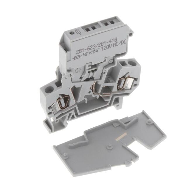 281-623/281-418 2-CONDUCTOR FUSE TERMINAL BLOCK;