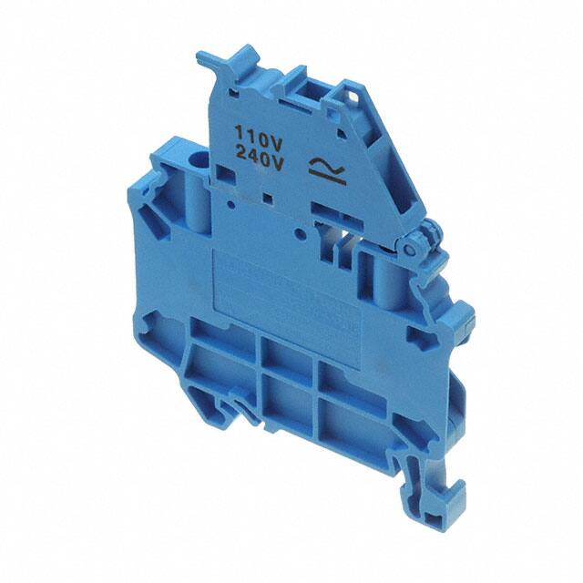 CYF4L110-240V/BU DIN TERM BLK SCREW FUSE LED