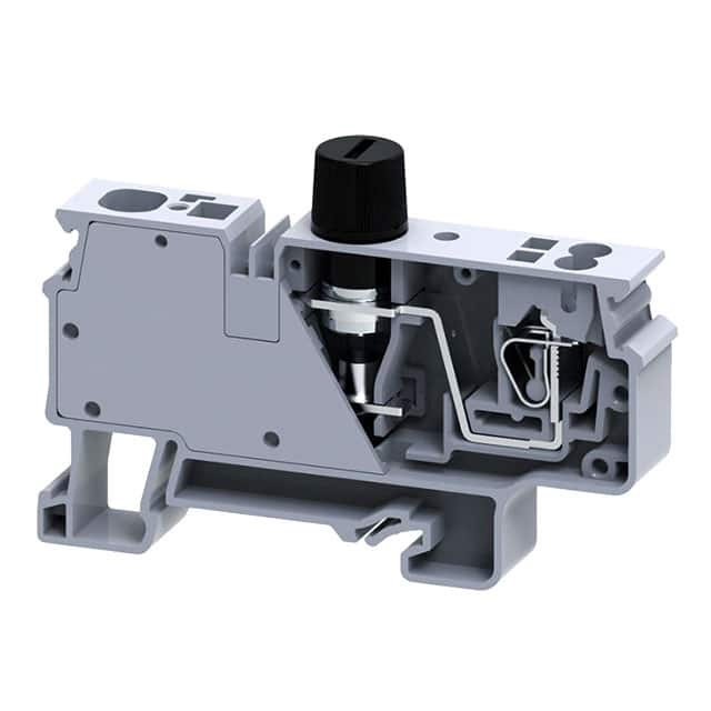 CXVF2.5B DIN TERM BLK SPRING FUSE 5X25MM