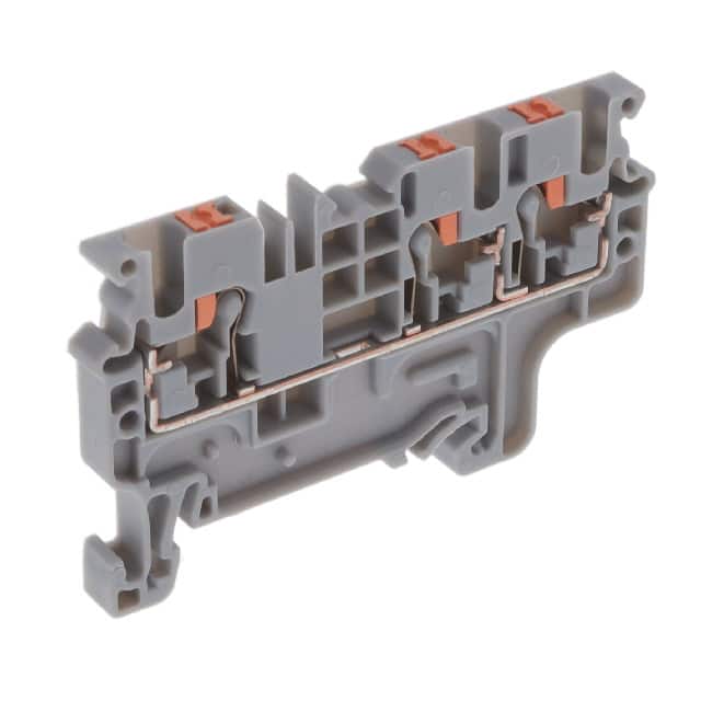 CP2.5/3 DIN TERM BLK, PUSH-IN, 3 CONN
