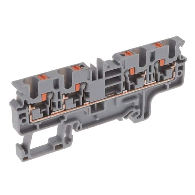 CP4/4 DIN TERM BLK, PUSH-IN, 4 CONN