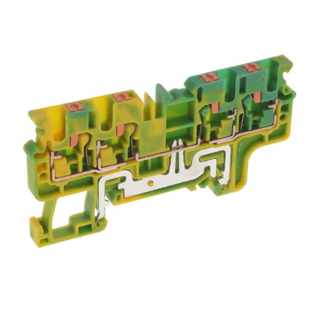 CPG2.5/4 DIN TERM BLK, PUSH-IN, GRND, 4 C
