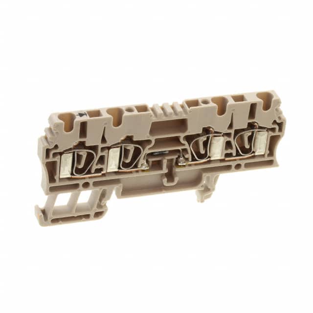 1650340000 CONN TERM BLK FEED THROUGH BEIGE