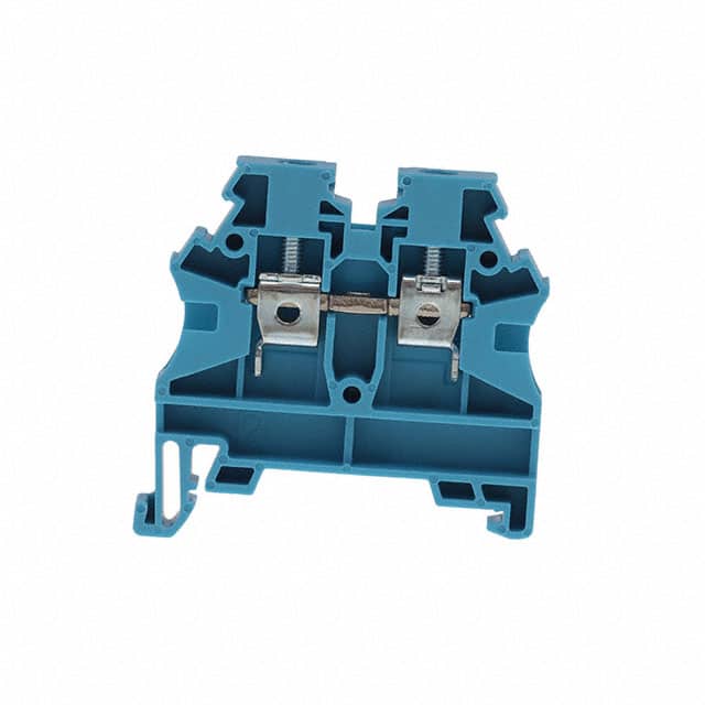304211 AVK 4RD TERMINAL BLOCK BLUE 600V