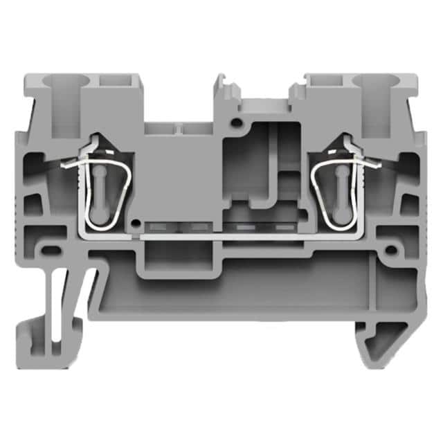 REB-A2B-GY TERM BLK FEED THRU 12-26AWG