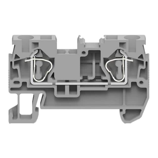 REB-A2C-GY TERM BLK FEED THRU 10-24AWG