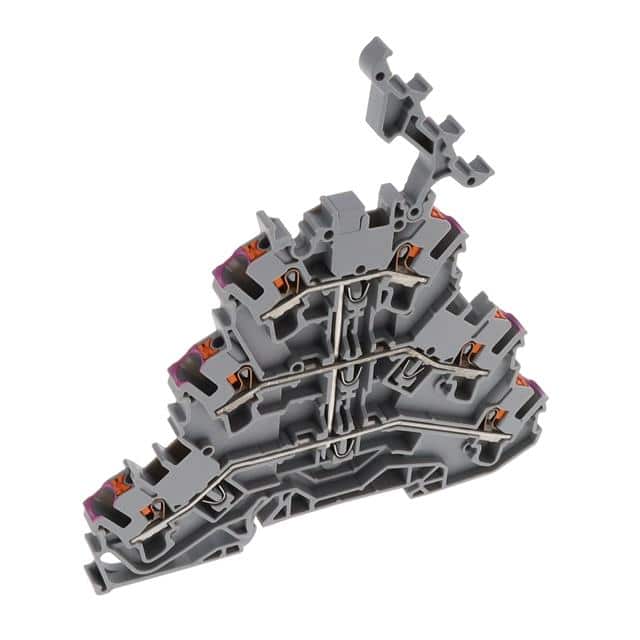 2202-3238 TRIPLE DECK TERM BLOCK WITH PUSH
