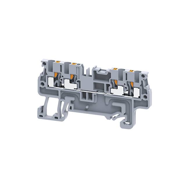 CP2.5/DB DIN TERM BLK, PUSH-IN, FEED-THRU