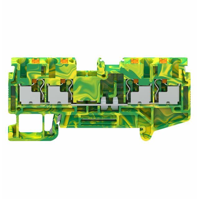 REB-B4B-YG CONN TERM BLK GROUND 12-26AWG