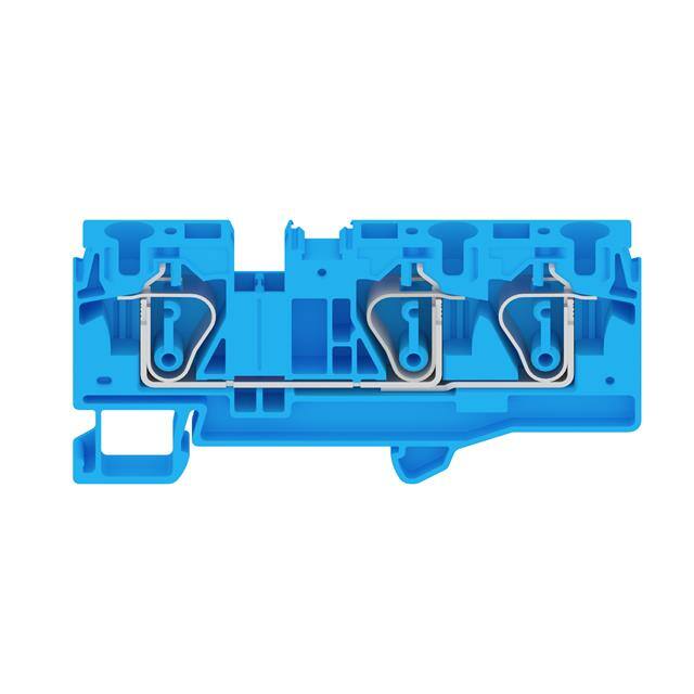 REB-A3D-BU CONN TERM BLK FEED THRU 6-24 AWG