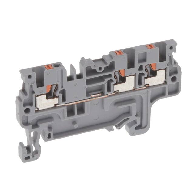 CP1.5/3 DIN TERM BLK, PUSH-IN, 3 CONN