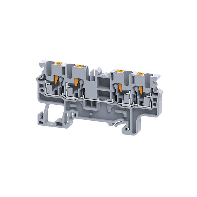 CP2.5/4/DB DIN TERM BLK, PUSH-IN, 4 CONN