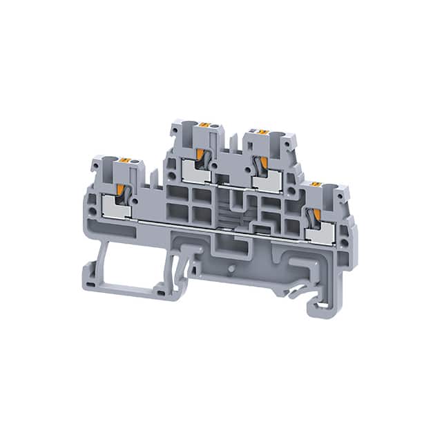 CPDL1.5/DB DIN TERM BLK, PUSH-IN, DBL LEVEL