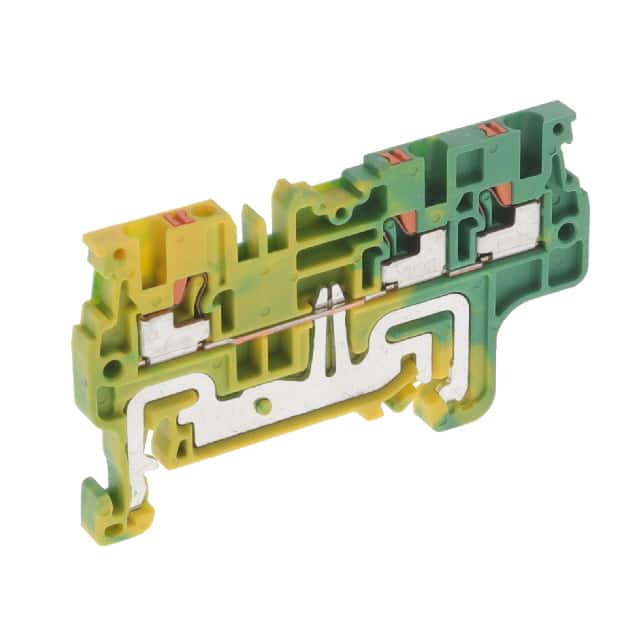 CPG1.5/3 DIN TERM BLK, PUSH-IN, GRND, 3 C