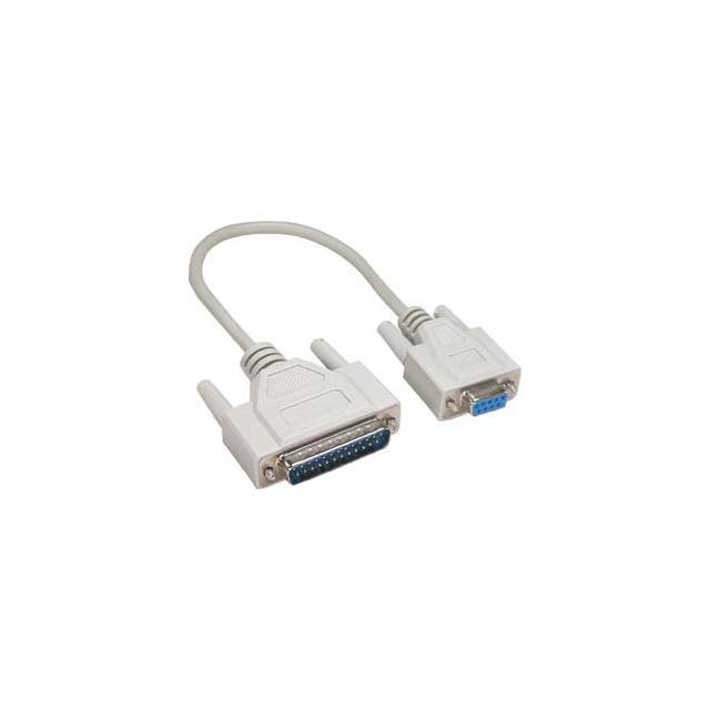 CM-180502BSTK 10Ft DB9-F/DB25-M Null Modem Cab