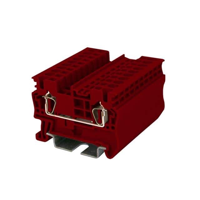 AK2.5-RD RAIL TERM BLK FEED THRU 12-30AWG