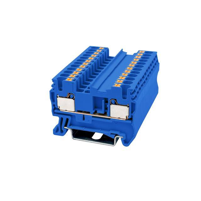 DP2.5-BL RAIL TERM BLK FEED THRU 12-26AWG