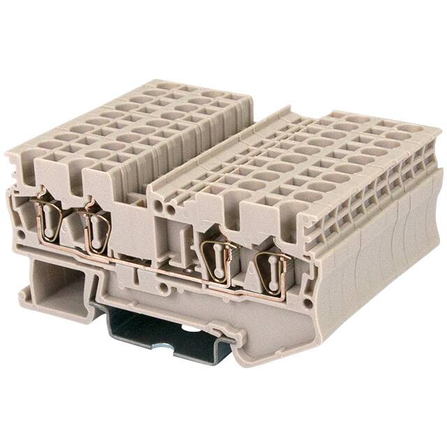 AK2.5-TR RAIL TERM BLK FEED THRU 12-30AWG
