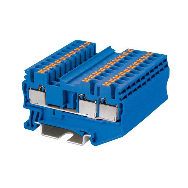 DP2.5-TN-BL RAIL TERM BLK FEED THRU 12-26AWG