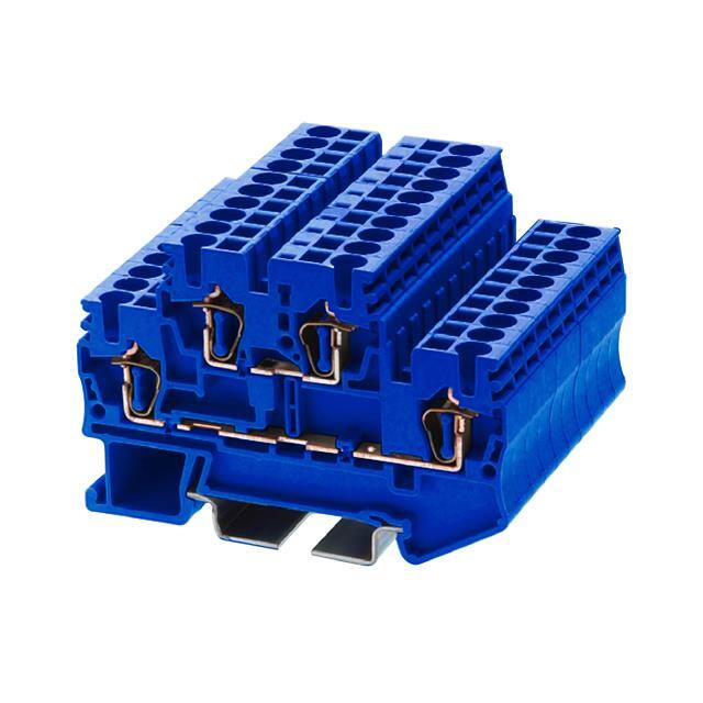 AKK2.5-BL RAIL TERM BLK FEED THRU 12-30AWG