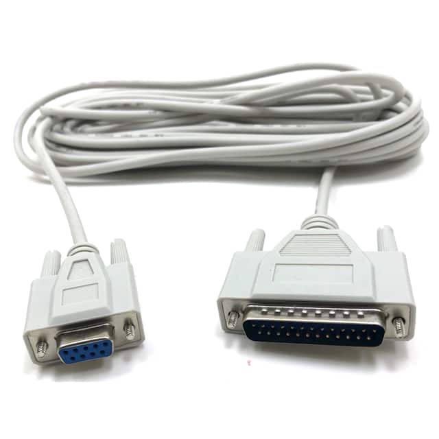 M02-116A25 CABLE ASSY DB09/DB25 GRY 7.62M