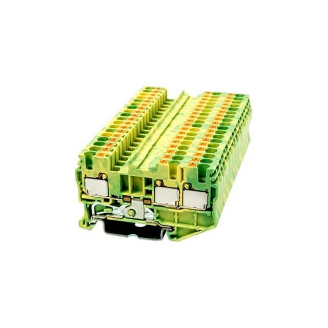 DP2.5-TN-PE RAIL TERM BLK GROUND, 12-26AWG