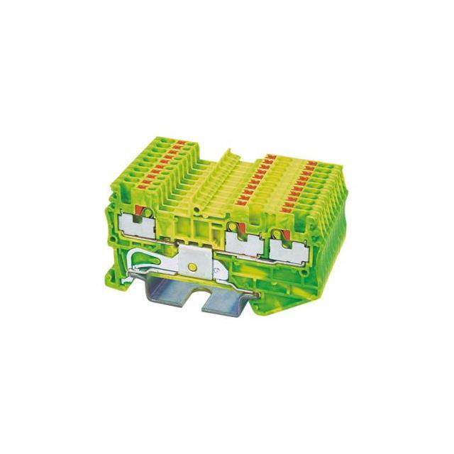 DP1.5-TN-PE RAIL TERM BLK GROUND, 14-26AWG