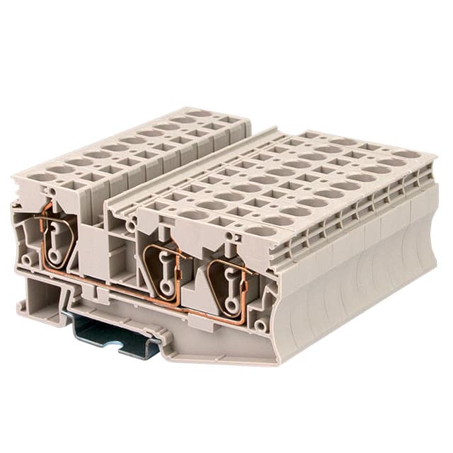 AK6-TN RAIL TERM BLK FEED THRU 8-24AWG