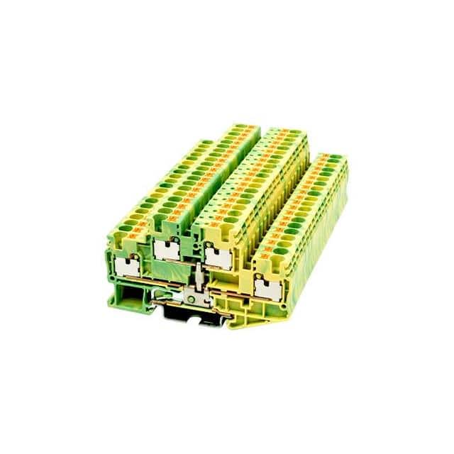 DPP4-PE RAIL TERM BLK GROUND, 10-24AWG
