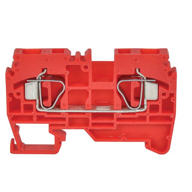 WTB2S-W2-RD 20A FEED THRU SPRNG CLMP RED 5MM
