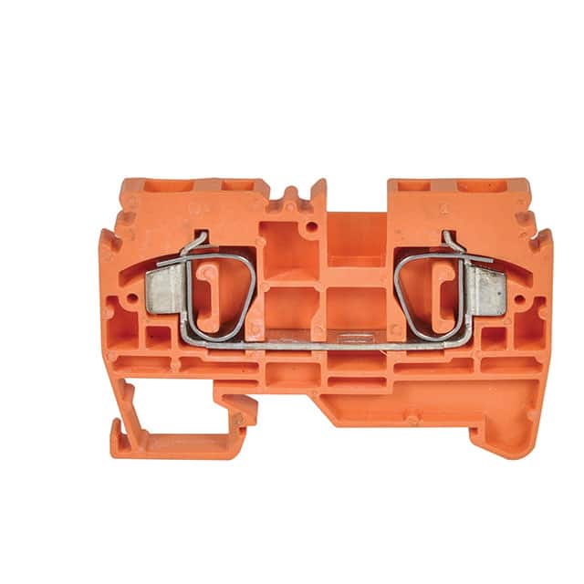 WTB2S-W4-OR 30A FEED THRU SPRG CLMP ORNG 6MM