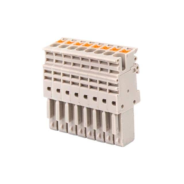 DP2.5PG-08P RAIL TERM BLK FEED THRU 12-26AWG