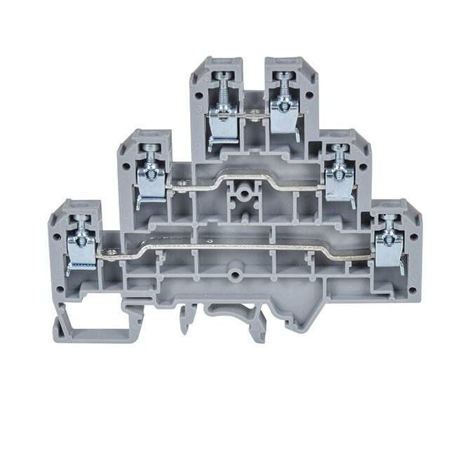WTB2-TL2 25A TRIPLE LEVEL FEED THRU GRAY