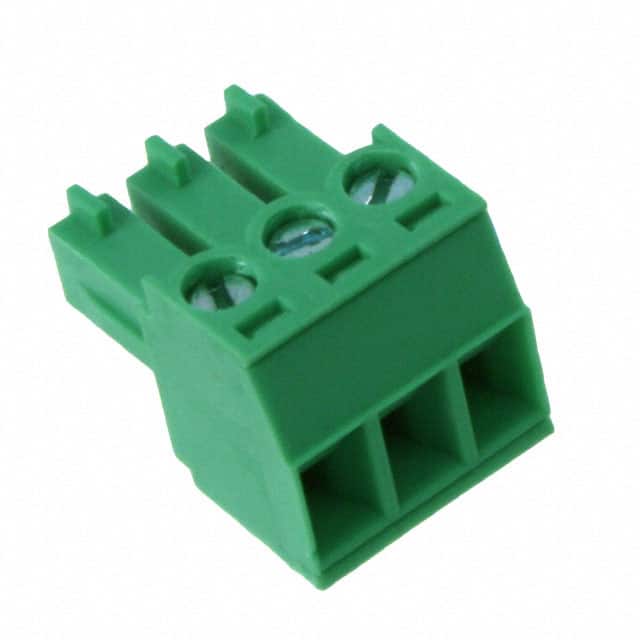 TJ0331530000G TERM BLOCK PLUG 3POS STR 3.81MM