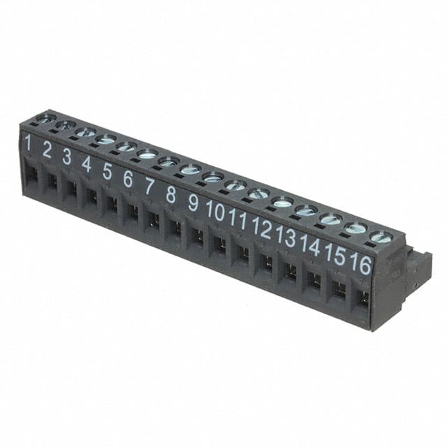 0395300116 TERM BLOCK PLUG 16POS STR 5.08MM