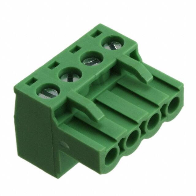 TJ0451560000G TERM BLOCK PLUG 4POS STR 5.08MM