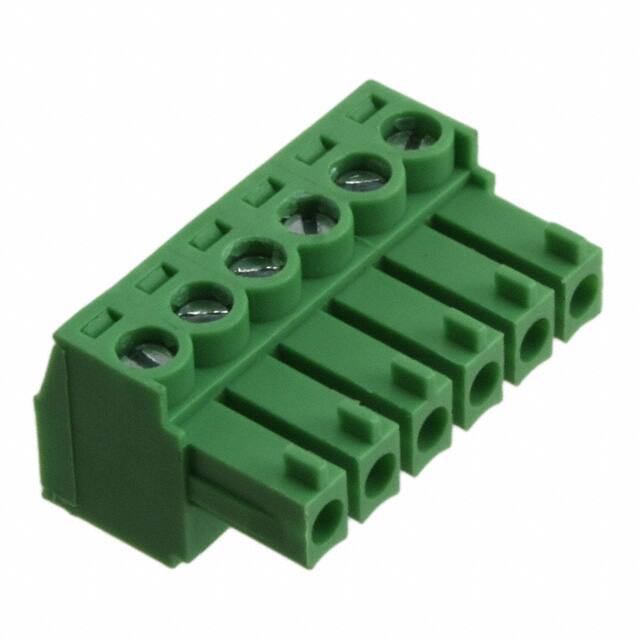 TJ0631530000G TERM BLOCK PLUG 6POS STR 3.81MM