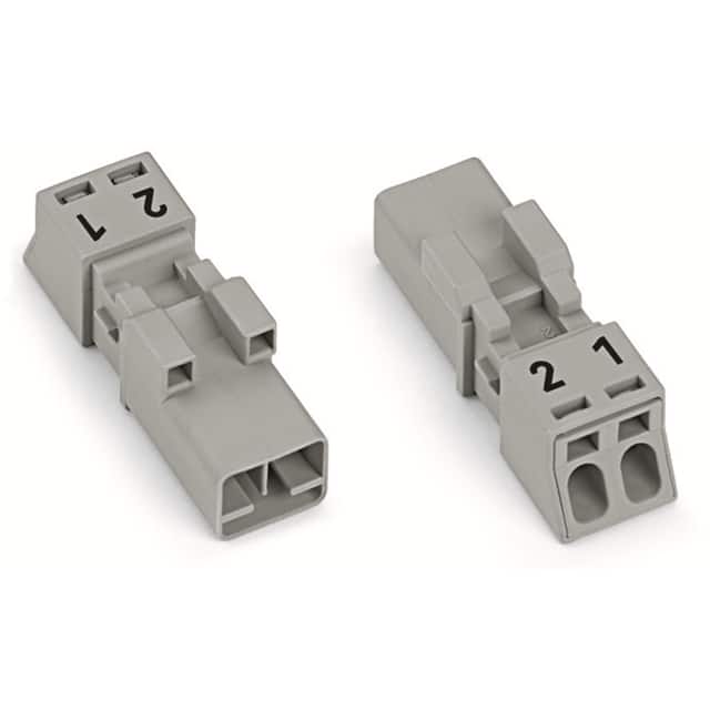 890-252 PLUG 2-POLE, GRAY