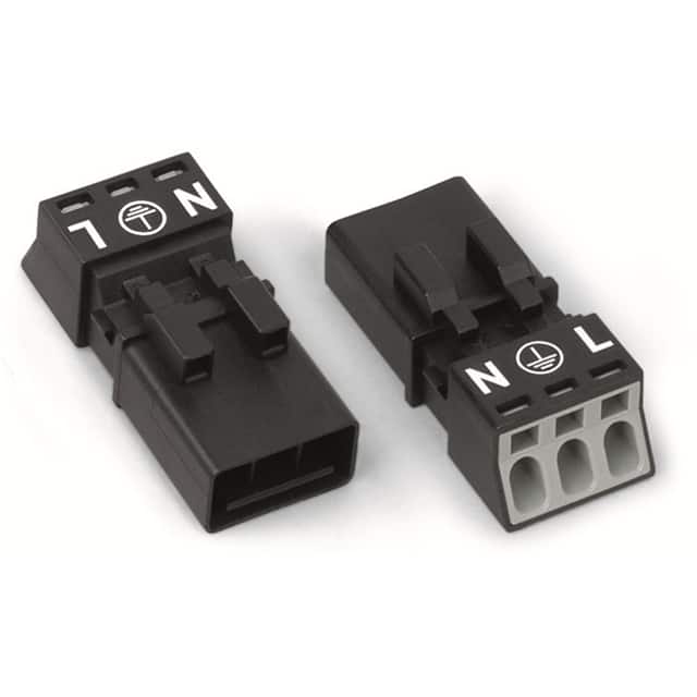 890-233 PLUG 3-POLE, WHITE