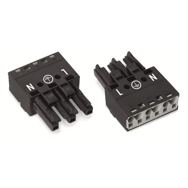 770-203 SOCKET 3-POLE; BLACK
