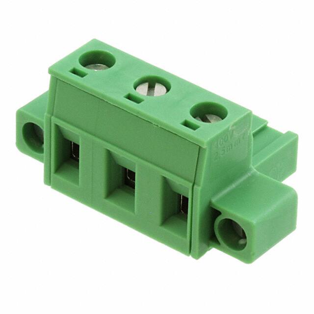 1858772 TERM BLOCK PLUG 3POS STR 7.62MM